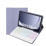 Fioletowe Etui Podświetlana Klawiatura z TouchPad do Samsung Galaxy Tab A9+