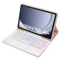 Różowe Etui Podświetlana Klawiatura z TouchPad do Samsung Galaxy Tab A9+