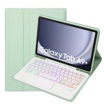 Zielone jasne Etui Podświetlana Klawiatura z TouchPad do Samsung Galaxy Tab A9+