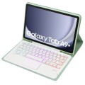 Zielone jasne Etui Podświetlana Klawiatura z TouchPad do Samsung Galaxy Tab A9+