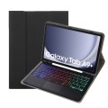 Czarne Etui Podświetlana Klawiatura z TouchPad do Samsung Galaxy Tab A9+