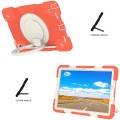 Mocne Pancerne Etui Uchwyt Pasek do Samsung Galaxy Tab A9+ pomarańczowe