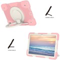 Mocne Pancerne Etui Uchwyt Pasek do Samsung Galaxy Tab A9+ różowe