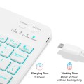 Zielone Etui Podświetlana Klawiatura do Samsung Galaxy Tab A9 Plus