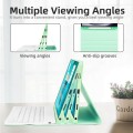 Zielone Etui Podświetlana Klawiatura do Samsung Galaxy Tab A9 Plus