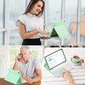 Zielone Etui Podświetlana Klawiatura do Samsung Galaxy Tab A9 Plus