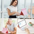 Różowe Etui Podświetlana Klawiatura do Samsung Galaxy Tab A9 Plus