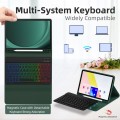 Zielone Etui Podświetlana Klawiatura do Samsung Galaxy Tab A9 Plus