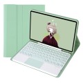 Miętowe Etui Pokrowiec Klawiatura TouchPad do Samsung Galaxy Tab S9 FE