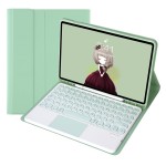 Miętowe Etui Pokrowiec Klawiatura TouchPad do Samsung Galaxy Tab S9 FE