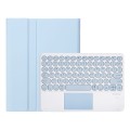 Niebieskie Etui Pokrowiec Klawiatura TouchPad do Samsung Galaxy Tab S9 FE