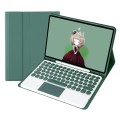 Zielone Etui Pokrowiec Klawiatura TouchPad do Samsung Galaxy Tab S9 FE