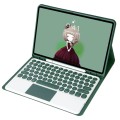 Zielone Etui Pokrowiec Klawiatura TouchPad do Samsung Galaxy Tab S9 FE