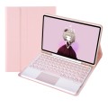 Różowe Etui Pokrowiec Klawiatura TouchPad do Samsung Galaxy Tab S9 FE