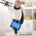 Pancerne Etui z Uchwytem i Paskiem do Samsung Galaxy Tab S9 FE niebieskie