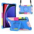 Pancerne Etui z Uchwytem i Paskiem do Samsung Galaxy Tab S9 FE niebieskie