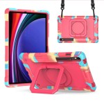Pancerne Etui z Uchwytem i Paskiem do Samsung Galaxy Tab S9 FE kolorowe