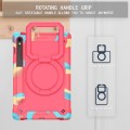 Pancerne Etui z Uchwytem i Paskiem do Samsung Galaxy Tab S9 FE kolorowo-czerwone
