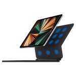 Czarne Magnetyczne Etui Podświetlana Klawiatura do iPad 10 2022 / iPad 11 2025