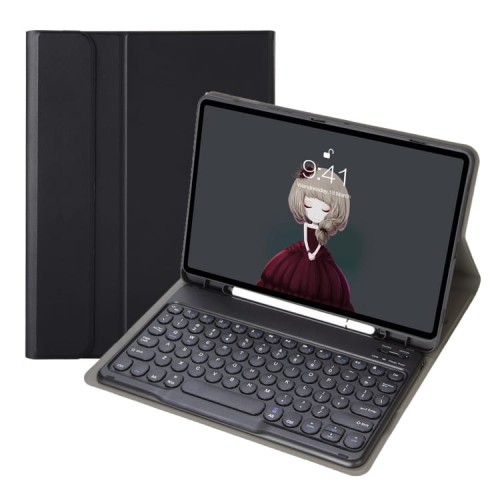 Czarne Etui Pokrowiec Klawiatura do Samsung Galaxy Tab S9 FE