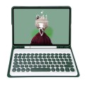 Zielone Etui Pokrowiec Klawiatura do Samsung Galaxy Tab S9 FE