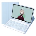 Niebieskie Etui Pokrowiec Klawiatura do Samsung Galaxy Tab S9 FE