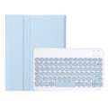 Niebieskie Etui Pokrowiec Klawiatura do Samsung Galaxy Tab S9 FE