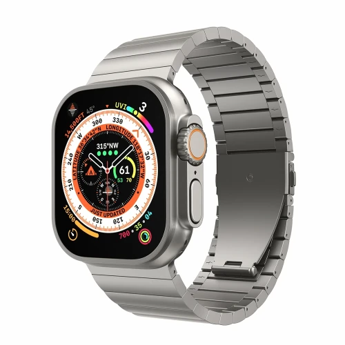 LULULOOK Lekka Bransoleta Tytanowa do Apple Watch Ultra 49mm