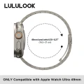 LULULOOK Lekka Bransoleta Tytanowa do Apple Watch Ultra 49mm