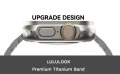 LULULOOK Lekka Bransoleta Tytanowa do Apple Watch Ultra 49mm