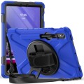 Shockproof Pancerne Etui z Paskiem do Samsung Galaxy Tab S9 FE niebieskie/granatowe