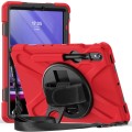 Shockproof Pancerne Etui z Paskiem do Samsung Galaxy Tab S9 FE czerwone