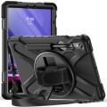 Shockproof Pancerne Etui z Paskiem do Samsung Galaxy Tab S9 FE czarne