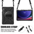 Shockproof Pancerne Etui z Paskiem do Samsung Galaxy Tab S9 FE czarne