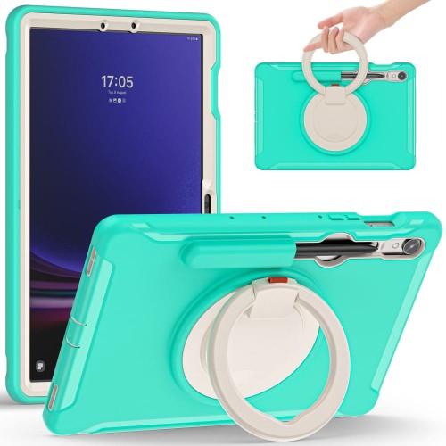 Shockproof Pancerne Etui z Paskiem do Samsung Galaxy Tab S9 FE zielone