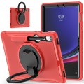 Shockproof Pancerne Etui z Paskiem do Samsung Galaxy Tab S9 FE czerwone