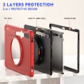 Shockproof Pancerne Etui z Paskiem do Samsung Galaxy Tab S9 FE czerwone
