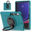 Shockproof Pancerne Etui z Paskiem do Samsung Galaxy Tab S9 FE niebieskie