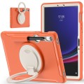 Shockproof Pancerne Etui z Paskiem do Samsung Galaxy Tab S9 FE pomarańczowe