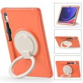 Shockproof Pancerne Etui z Paskiem do Samsung Galaxy Tab S9 FE pomarańczowe