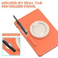 Shockproof Pancerne Etui z Paskiem do Samsung Galaxy Tab S9 FE pomarańczowe