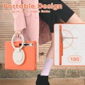 Shockproof Pancerne Etui z Paskiem do Samsung Galaxy Tab S9 FE pomarańczowe