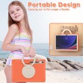 Shockproof Pancerne Etui z Paskiem do Samsung Galaxy Tab S9 FE pomarańczowe