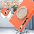 Shockproof Pancerne Etui z Paskiem do Samsung Galaxy Tab S9 FE pomarańczowe