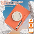 Shockproof Pancerne Etui z Paskiem do Samsung Galaxy Tab S9 FE pomarańczowe