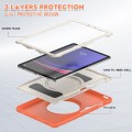 Shockproof Pancerne Etui z Paskiem do Samsung Galaxy Tab S9 FE pomarańczowe