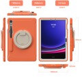 Shockproof Pancerne Etui z Paskiem do Samsung Galaxy Tab S9 FE pomarańczowe