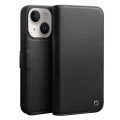 QIALINO Eleganckie Skórzane Etui do iPhone 14 Plus czarne