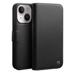 QIALINO Eleganckie Skórzane Etui do iPhone 14 Plus czarne
