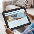 Shockproof Pancerne Etui z Paskiem do Samsung Galaxy Tab S9 FE czarne